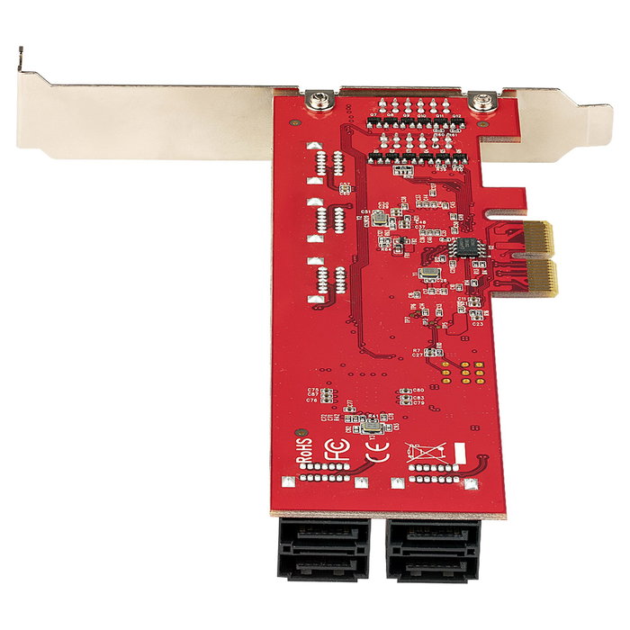 Startech Tarjeta PCIe de expansión interna con 10 puertos SATA 6Gbps