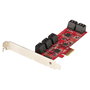 Startech Tarjeta PCIe de expansión interna con 10 puertos SATA 6Gbps