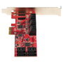 Startech Tarjeta PCIe de expansión interna con 10 puertos SATA 6Gbps