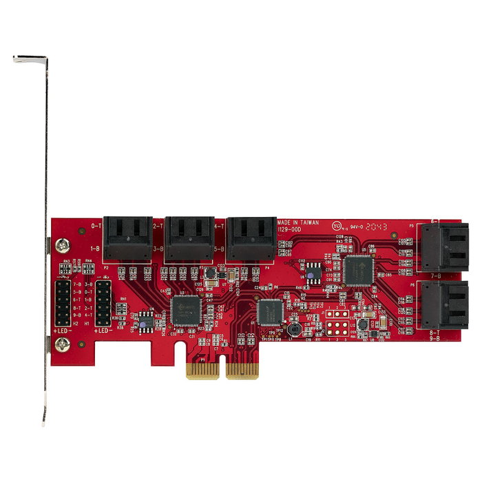 Startech Tarjeta PCIe de expansión interna con 10 puertos SATA 6Gbps