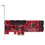 Startech Tarjeta PCIe de expansión interna con 10 puertos SATA 6Gbps