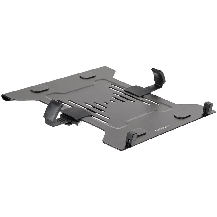 StarTech LAPTOP-ARM-TRAY Bandeja VESA de Montaje para Soporte de Portátil, Ajustable y Ergonómica, Compatible con Brazos de Monitor, Peso 4.5kg, 75x75 100x100mm, Negro