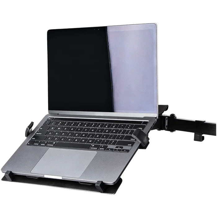 StarTech LAPTOP-ARM-TRAY Bandeja VESA de Montaje para Soporte de Portátil, Ajustable y Ergonómica, Compatible con Brazos de Monitor, Peso 4.5kg, 75x75 100x100mm, Negro
