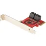 StarTech 4P6G-PCIE-SATA-CARD Tarjeta PCIe de 4 Puertos SATA III 6Gbps para HDD/SSD - Controladora Interna Compatible con Windows, macOS, Linux