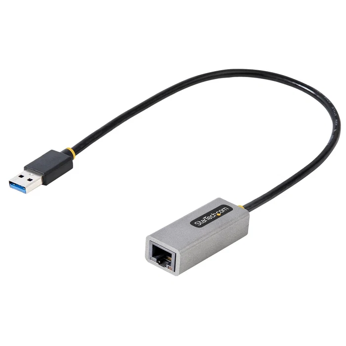 StarTech.com Adaptador USB 3.0 a Ethernet Gigabit 10/100/1000 para Portátiles - Cable Incorporado 30cm - USB a RJ45 LAN - Gris Alámbrico StarTech.com Adaptador USB 3.0 a Ethernet Gigabit 10/100/1000 para Portátiles - Cable Incorporado 30cm - USB a RJ45 LAN - Gris Alámbrico