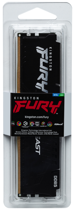 Kingston FURY Beast 16 GB DDR5 5600 MHz CL40 DIMM Black