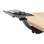 StarTech.com KBTRAYADJ2 Bandeja de Teclado y Ratón Ajustable para Debajo del Escritorio | Soporte Ergonómico con Reposamuñeca | Inclinación y Altura Ajustable | 670x255 mm