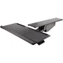 StarTech.com KBTRAYADJ2 Bandeja de Teclado y Ratón Ajustable para Debajo del Escritorio | Soporte Ergonómico con Reposamuñeca | Inclinación y Altura Ajustable | 670x255 mm