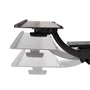 StarTech.com KBTRAYADJ2 Bandeja de Teclado y Ratón Ajustable para Debajo del Escritorio | Soporte Ergonómico con Reposamuñeca | Inclinación y Altura Ajustable | 670x255 mm
