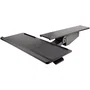 StarTech.com KBTRAYADJ2 Bandeja de Teclado y Ratón Ajustable para Debajo del Escritorio | Soporte Ergonómico con Reposamuñeca | Inclinación y Altura Ajustable | 670x255 mm
