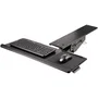 StarTech.com KBTRAYADJ2 Bandeja de Teclado y Ratón Ajustable para Debajo del Escritorio | Soporte Ergonómico con Reposamuñeca | Inclinación y Altura Ajustable | 670x255 mm
