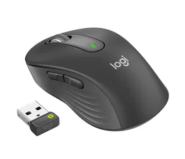 Logitech Signature M650 for Business 910-006274 Ratón Inalámbrico Oficina Ergónomico para Mano Derecha Bluetooth/Logi Bolt USB Óptico 4000 DPI Grafito