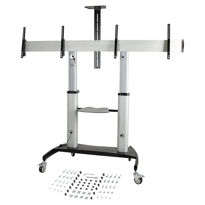 Startech.com Carrito Móvil para Dos TV de 37 a 60 Pulgadas STNDMTVDUO
