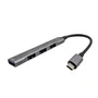i-tec Hub USB-C Metálico C31HUBMETALMINI4 - Concentrador 4 Puertos (1x USB 3.2 Gen1, 3x USB 2.0) para Portátil, Tablet, Windows, macOS, Linux, Android