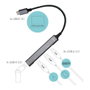 I-tec Hub USB-C Metálico - 1x USB 3.0, 3x USB 2.0 - Sin Adaptador de Alimentación