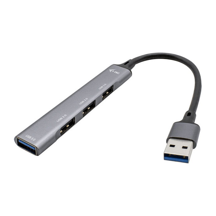 I-Tec Metal USB 3.0 Hub 4 Puertos: 1x USB 3.0 y 3x USB 2.0, Hub USB Metálico con Cable 0.19 m, para Ordenador y Android I-Tec Metal USB 3.0 Hub 4 Puertos: 1x USB 3.0 y 3x USB 2.0, Hub USB Metálico con Cable 0.19 m, para Ordenador y Android