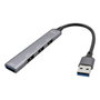 I-Tec Metal USB 3.0 Hub 4 Puertos: 1x USB 3.0 y 3x USB 2.0, Hub USB Metálico con Cable 0.19 m, para Ordenador y Android