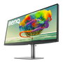 BenQ PD3420Q Monitor 86.4 cm (34 Pulgadas) Ultrawide 21:9 UWQHD 3440 x 1440 Pixeles IPS 5 ms 400 cd/m2 HDR10 USB-C Altavoces Ajustable Gris