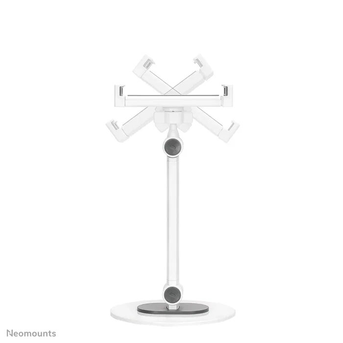 Neomounts DS15-540WH1 Soporte de Seguridad y Universal para Tabletas de 4.7 a 12.9 Pulgadas, Capacidad 1 kg, Inclinación y Rotación 360°, Color Blanco