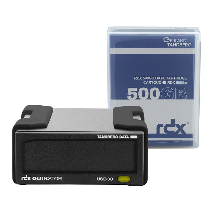 Tandberg Data QuikStor RDX Kit con Cartucho de 500 GB 8863-RDX Negro