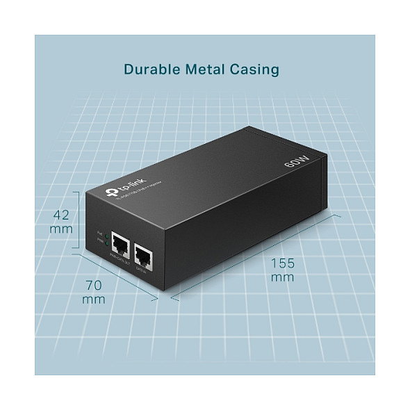 TP-Link TL-POE170S Inyector PoE++ Gigabit de 60 W
