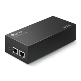 TP-LINK Adaptador inyector PoE ++ PUERTO: 1 puerto Gigabit PoE, 1 puerto Gigabit no PoE SPEC: compatible con 802.3bt /at/af, alimentacion PoE de 60 W,