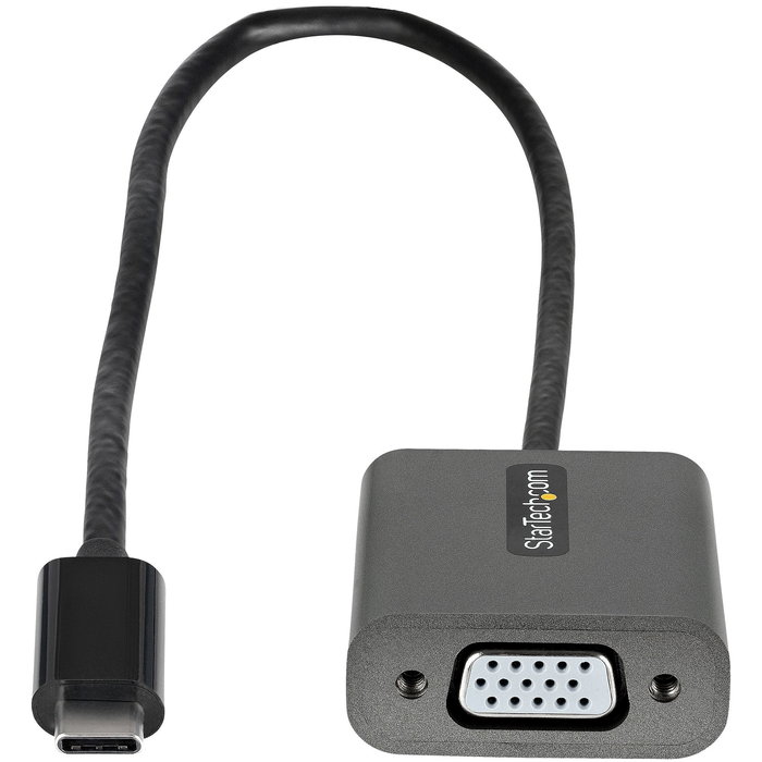 StarTech Adaptador USB-C a VGA CDP2VGAEC 1920x1200p/1080p, Cable 30cm, Thunderbolt 3, Blanco