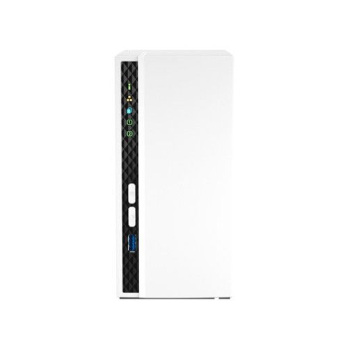 Qnap TS-233 Servidor NAS 2 Bahías, CPU ARM 4 núcleos Cortex-A55 2.0 GHz, 2 GB RAM, 5GbE, Torre, Compatible con Unidades HDD/SSD SATA