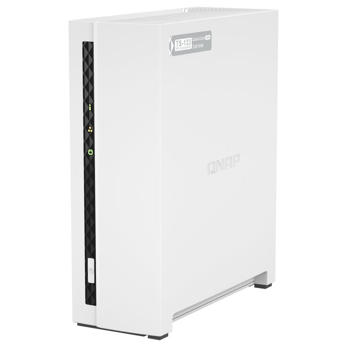 QNAP TS-133 NAS de 1 bahía con procesador Cortex-A55 y 2 GB RAM