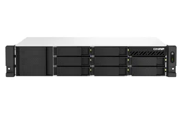 QNAP TS-873AeU-4G NAS para Rack 2U, 8 Bahías SATA, Procesador AMD Ryzen V1500B 4 núcleos 2.2 GHz, 4 GB DDR4, 2x M.2, RAID, 10GbE
