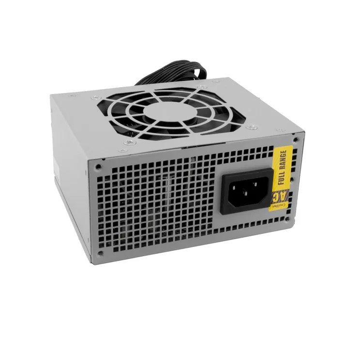 CoolBox Fuente de Alimentación S300 300W SFX 80 Plus Bronze, Certificación 80+ Bronze, Ventilador 80mm, Color Plata, con Conector ATX 20+4 Pines
