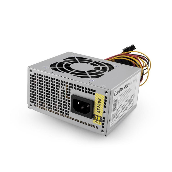 Coolbox Fuente de Alimentación SFX 300W 80 Plus Bronze - Compatible Intel Haswell, Ventilador Termorregulado, Conectores 1x MOLEX-HDD, 1x FDD, 3x SATA