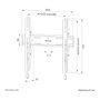 Newstar NEOMOUNTS WL30S-850BL14 Soporte de pared fijo para TV de 40 a 75 pulgadas (101-190 cm), VESA 100x100 a 400x400 mm, capacidad 50 kg, color negro