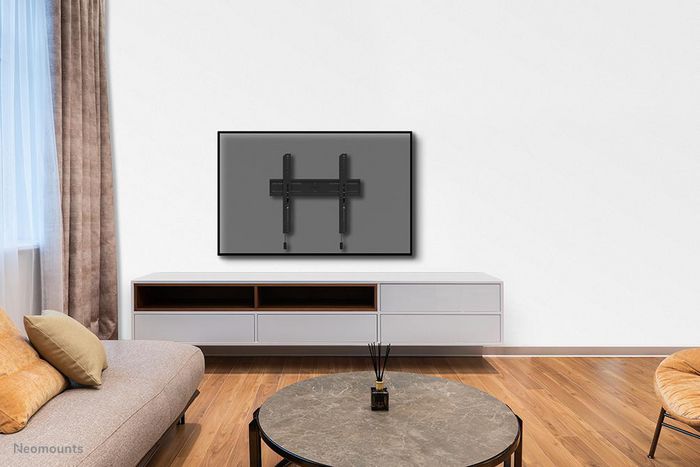Neomounts WL30S-850BL14 Soporte Pared TV Fijo, 32-75", Max 50 kg, VESA 100x100-400x400, Ajuste Nivel, Bloqueable, Instalación Rápida - Negro