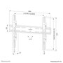 Neomounts Soporte Fijo de Pared para Pantalla, VESA 600x400, Select Wall Mount WL30S-850BL16
