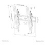 Neomounts WL35S-850BL14 Soporte de pared inclinable 32-75 pulgadas