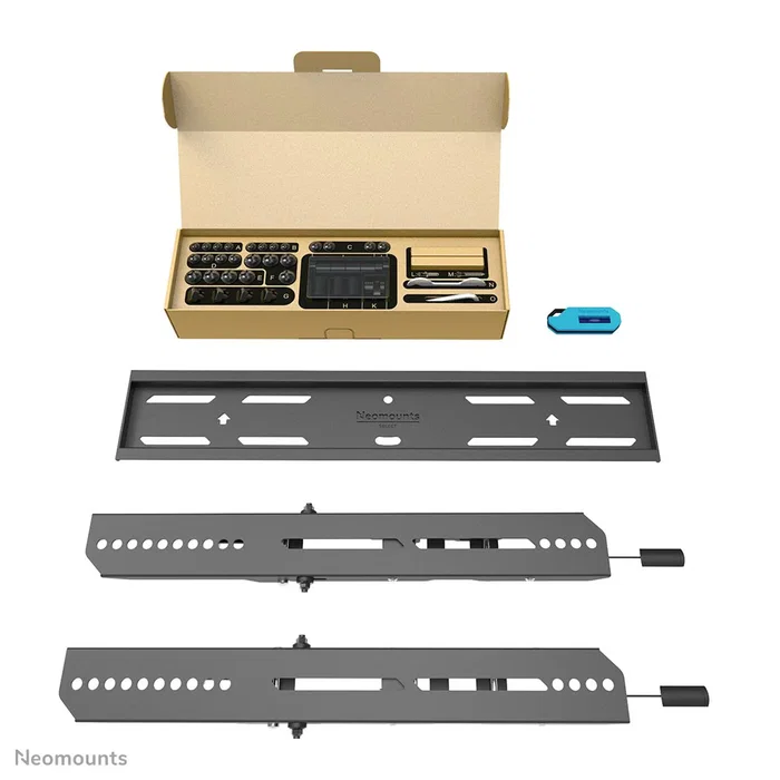 Neomounts WL35S-850BL14 Soporte de pared inclinable para TV 32-75", 50 kg, VESA 400x400, Ajuste de altura y nivel, Negro