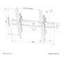 NeoMounts Soporte de Pared Select Screen con Inclinación, VESA 800x400, WL35S-850BL18
