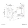 Newstar Soporte de Pared para TV Neomounts WL40S-850BL12, Movimiento Completo, 32-55 Pulgadas, Hasta 40 kg, Inclinación y Giro, Color Negro