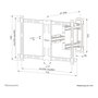 Neomounts Soporte de Pared WL40S-850BL16 para TV 40-70 Pulgadas - Movimiento Completo, Hasta 45 kg, Acero Negro
