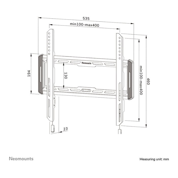 Neomounts WL30-550BL14 Soporte de pared ultraplano para pantallas 32-75 pulgadas Neomounts WL30-550BL14 Soporte de pared ultraplano para pantallas 32-75 pulgadas