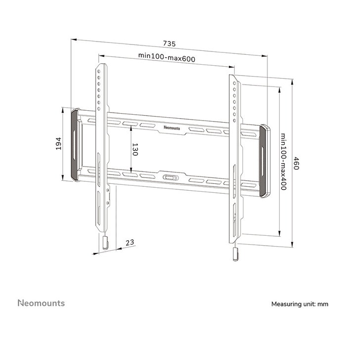 Neomounts WL30-550BL16 Soporte de pared ultraplano para pantallas de 42-86 pulgadas Neomounts WL30-550BL16 Soporte de pared ultraplano para pantallas de 42-86 pulgadas