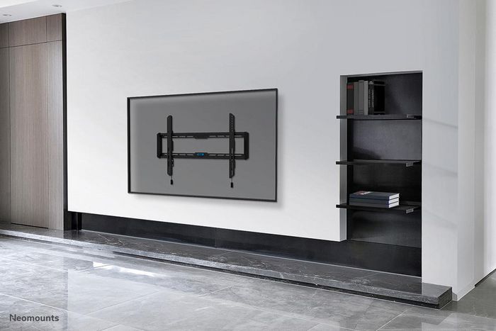 Neomounts WL30-550BL16 Soporte de Pared Fijo Ultradelgado para Pantallas 42-86", 60 kg, VESA 100x100-600x400, Instalación Fácil, Negro