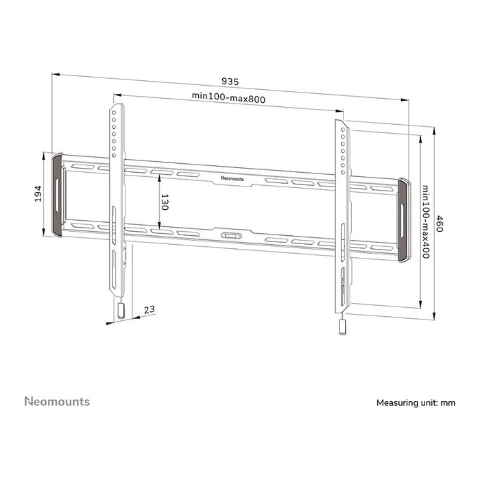 Neomounts WL30-550BL18 Soporte de pared ultraplano 43-86 pulgadas