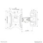 Newstar WL40-540BL12 Soporte de pared de movimiento completo para 32-55 pulgadas