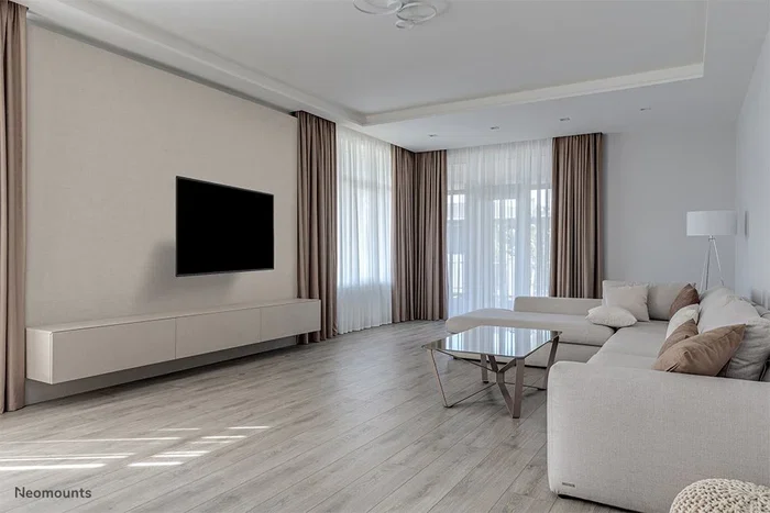 Neomounts WL40-540BL12 Soporte de Pared para TV, Movimiento Completo, Hasta 139.7 cm (55''), VESA 100x100-200x200, Giratorio e Inclinable, Negro