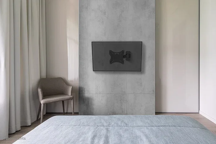 Neomounts WL40-540BL12 Soporte de Pared para TV, Movimiento Completo, Hasta 139.7 cm (55''), VESA 100x100-200x200, Giratorio e Inclinable, Negro