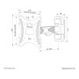 Neomounts WL40-540BL12 Soporte de pared para TV 32-55" movimiento completo 35 kg negro