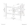Neomounts WL40-550BL16 Soporte de Pared Full Motion 40-65 pulgadas