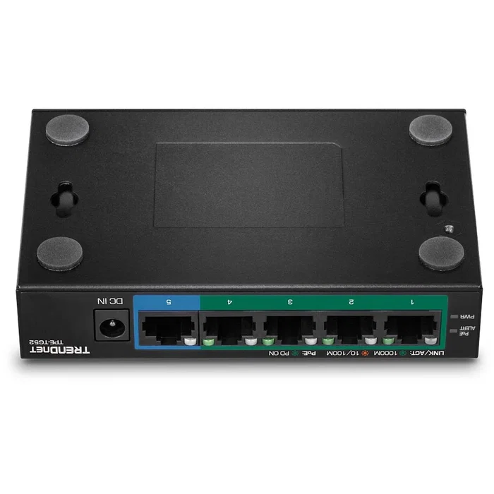 TRENDnet TPE-TG52 Switch Gigabit PoE+ de 5 Puertos